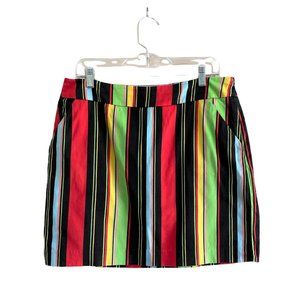 Loudmouth Ladies Hot Dog Print Striped Golf Skort
